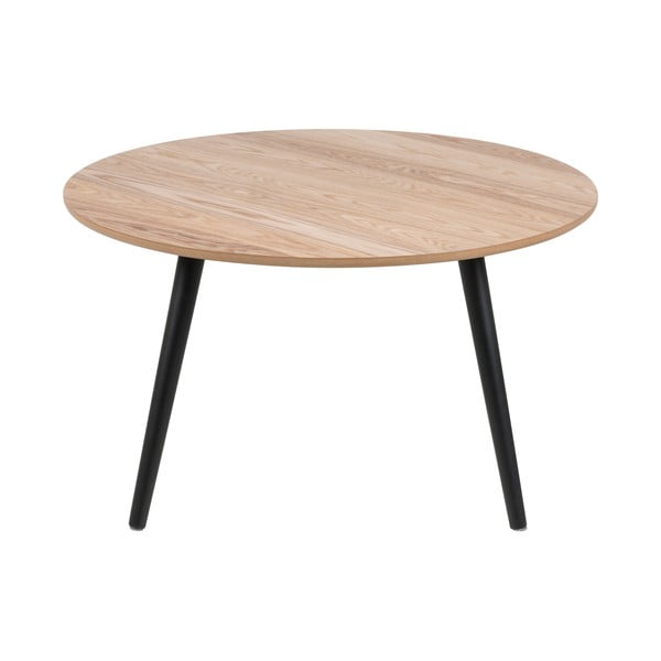 Klubska miza iz jesenovega furnirja Actona Stafford, ⌀ 80 cm-image-2