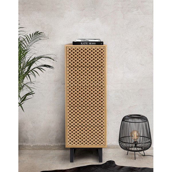 Woodman Camden Diamond komoda iz hrastovega lesa, 40 x 123 cm-image-1