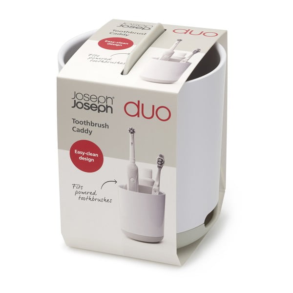 Bel plastičen lonček za zobne ščetke Duo – Joseph Joseph-image-2