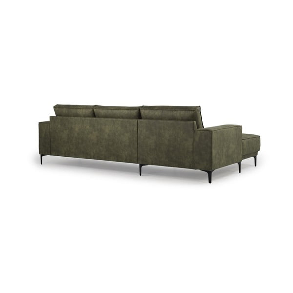 Zelena kotna sedežna garnitura iz imitacije usnja (levi kot) Copenhagen – Scandic-image-3