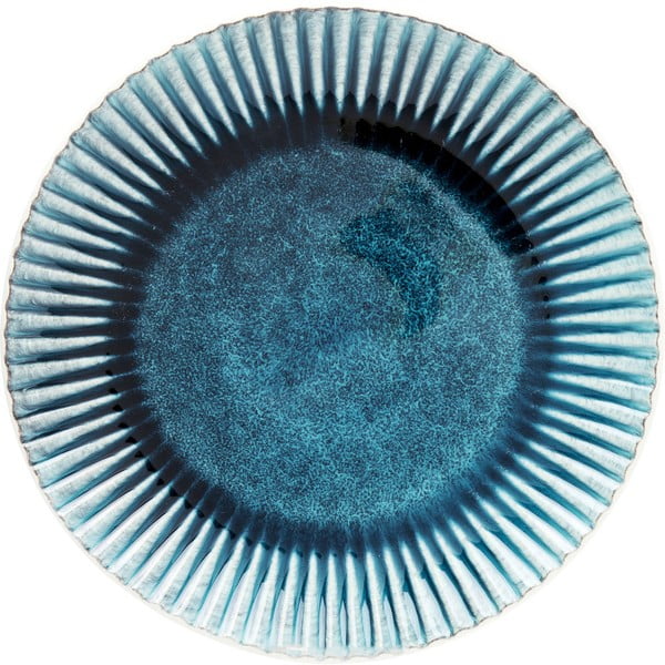 Moder keramičen krožnik Kare Design Mustique Rome, ⌀ 29 cm