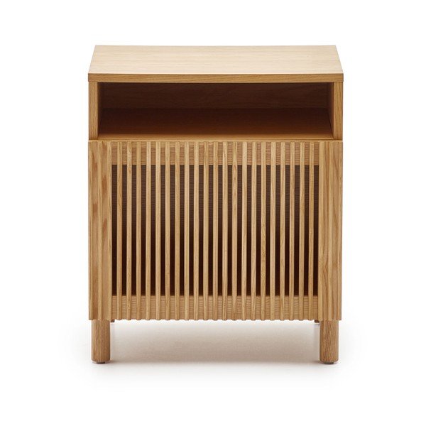 Nočna omarica v hrastovem dekorju Beyla – Kave Home