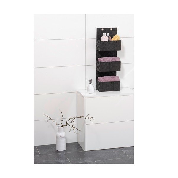 Črni trojni kopalniški organizator Wenko Adria-image-3