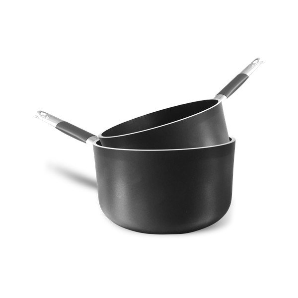 Črna aluminijasta ponev s prevleko proti prijemanju Pentole Agnelli Al Black, ø 16 cm-image-1