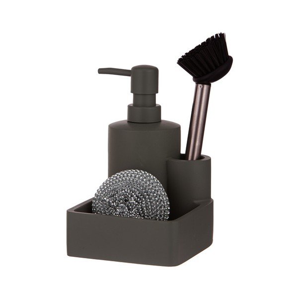 Temno sivo držalo za detergent iz poliresina Essentials – Ladelle