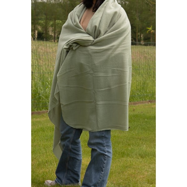 Zelena odeja iz flisa 130x160 cm Riso – Tiseco Home Studio-image-2