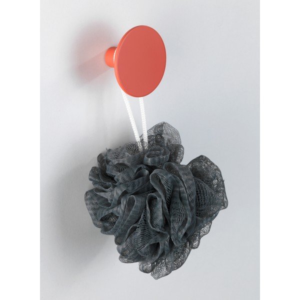 Koralno rdeča stenska kljuka Wenko Melle, ⌀ 6 cm-image-1