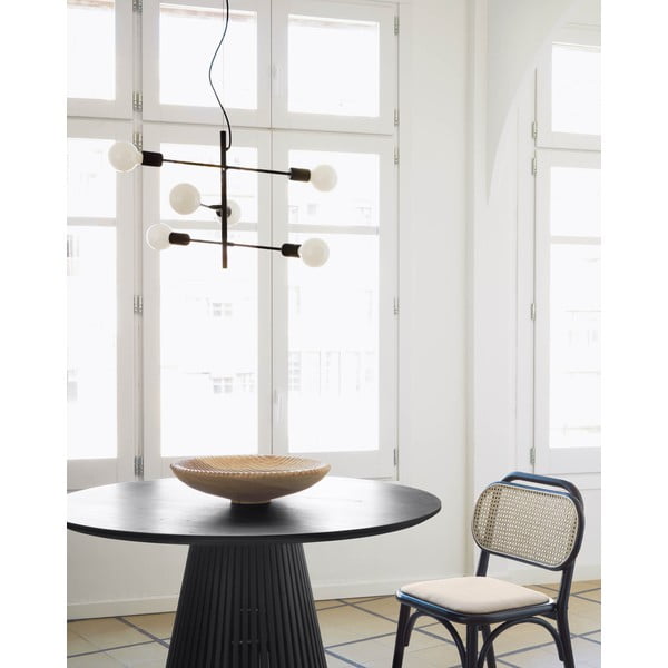 Črna viseča svetilka ø 55 cm Spica – Kave Home-image-1