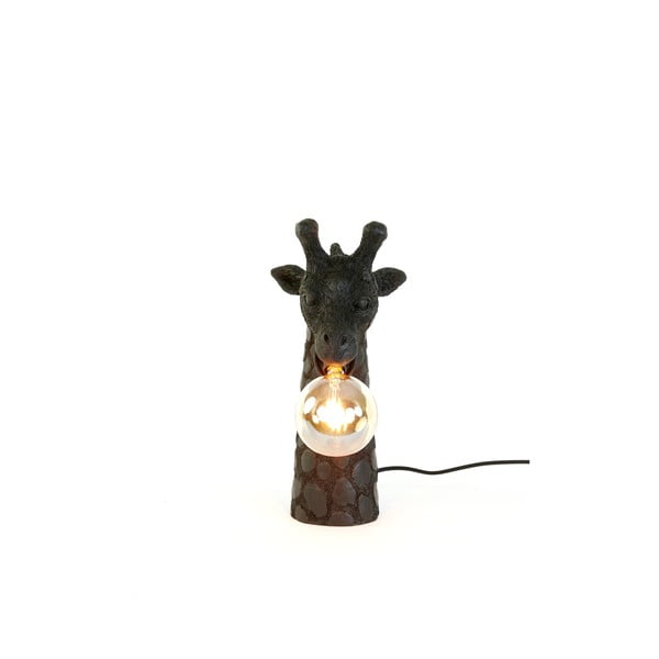 Mat črna namizna svetilka (višina 36 cm) Giraffe – Light & Living