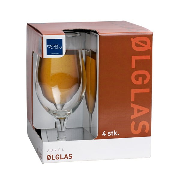 Komplet 4 kozarcev za pivo Lyngby Glas Juvel, 490 ml-image-3