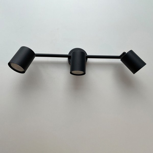 Črno kovinsko LED točkovno svetilo 8x42 cm Vano – Fischer & Honsel-image-1