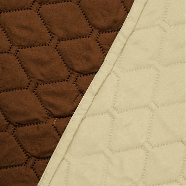 Bež in rjava obojestranska posteljna prevleka iz mikrovlaken DecoKing Axel, 240 x 260 cm-image-3