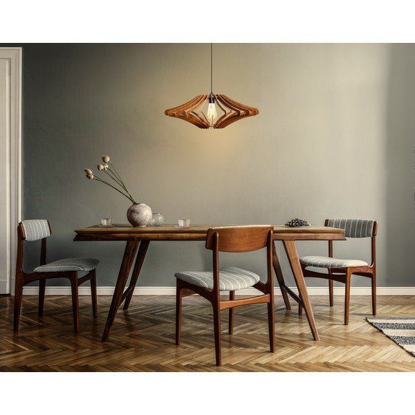 Viseča svetilka v naravni barvi ø 47 cm – Opviq lights-image-2