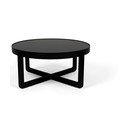 Črna okrogla klubska mizica Centre – Zuiver