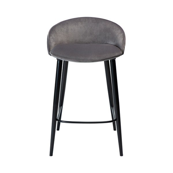 Siv žameten barski stol 80 cm Dual – DAN-FORM Denmark-image-1