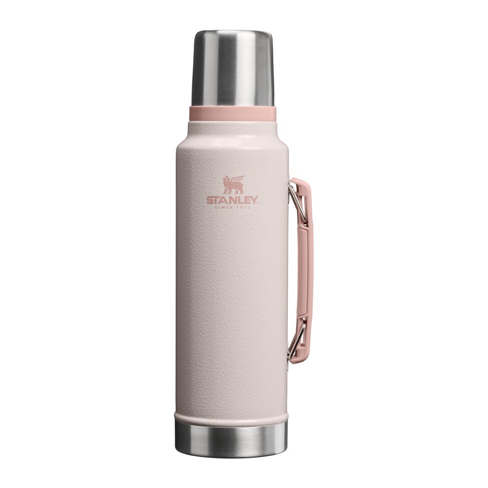 Svetlo rožnata termovka iz nerjavečega jekla 1,4 l Legendary Classic Bottle Hammertone Rose Quartz