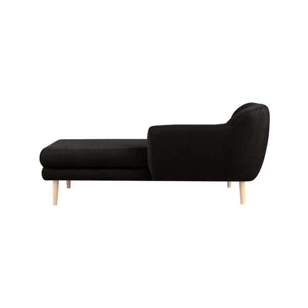 Črn ležalnik Mazzini Sofas Sardaigne-image-1