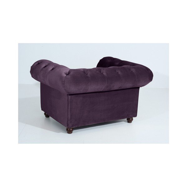 Vijoličen fotelj Max Winzer Orleans Velvet-image-3