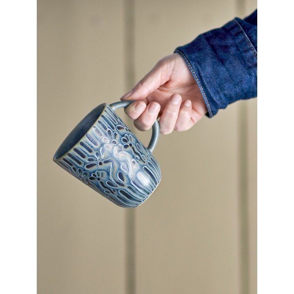 Modra skodelica iz kamenine 150 ml Samsin – Bloomingville-image-1