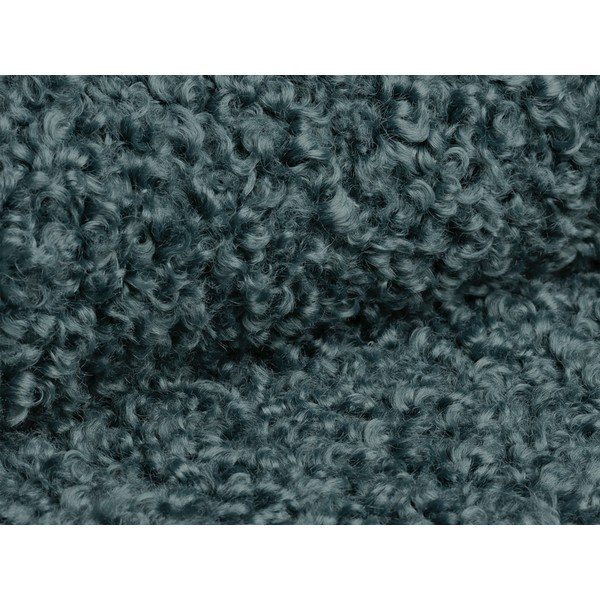 Modrozelen tabure iz tkanine bouclé Dia – Micadoni -image-2