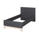 Črna otroška postelja 90x200 cm Jara – Roba