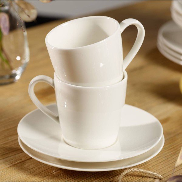 Bel porcelanast krožnik Like, Villeroy & Boch Group White, 16 cm-image-1