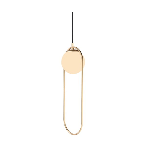 Viseča svetilka v zlati barvi s steklenim senčilom ø 20 cm Arch – Squid Lighting