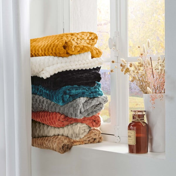 Sivorjava odeja iz mikroflanele 125x150 cm Mini Frosty – douceur d'intérieur-image-4