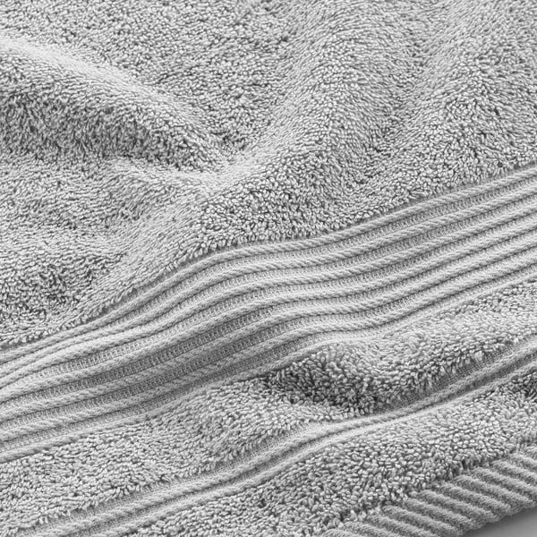 Svetlo siva bombažna brisača iz frotirja 50x90 cm Tendresse – douceur d'intérieur-image-2