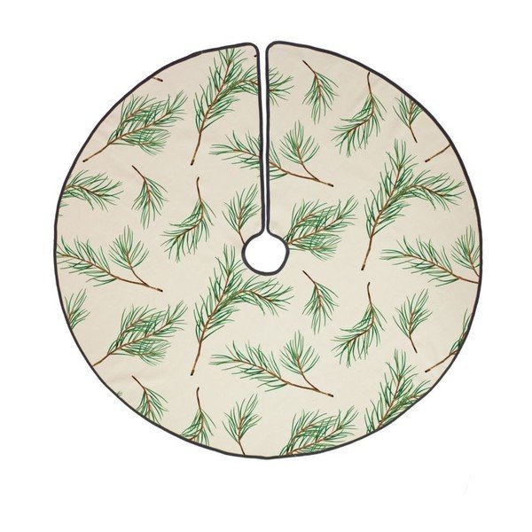 Bombažna preproga za pod božično drevo Butter Kings Fir Branches, ø 130 cm