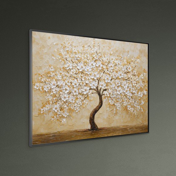 Tiskana slika z okvirjem 80x60 cm Golden Tree – Styler-image-1