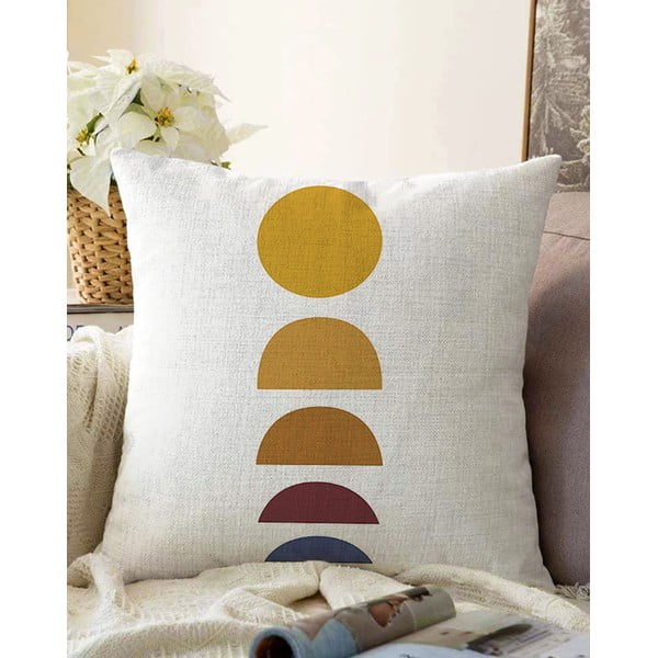 Prevleka za vzglavnik iz mešanice bombaža Minimalist Cushion Covers Sunset, 55 x 55 cm