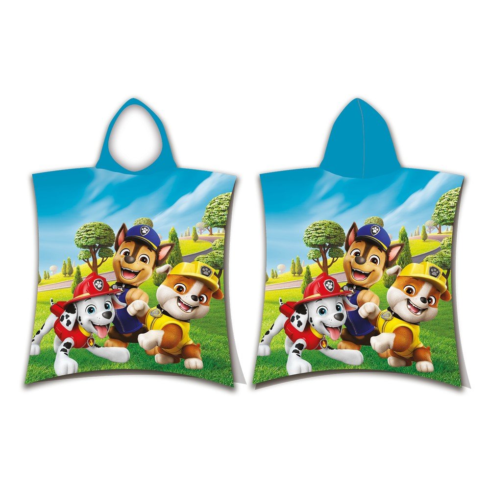 Bombažen otroški pončo velikost 3-8 let Paw Patrol