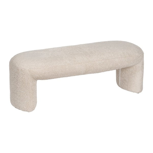 Bež klop iz tkanine bouclé Suave – Ixia