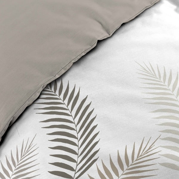 Bela/siva bombažna posteljnina za zakonsko posteljo 200x200 cm Goyave – douceur d'intérieur-image-4