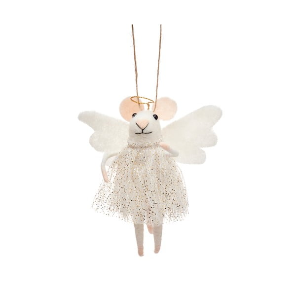 Tekstilni okrasek za jelko Angel Mouse – Sass & Belle