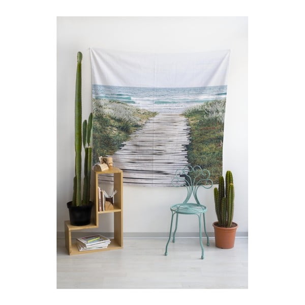 Tapiserija iz mikrovlaken Really Nice Things Beach Way, 140 x 140 cm-image-1