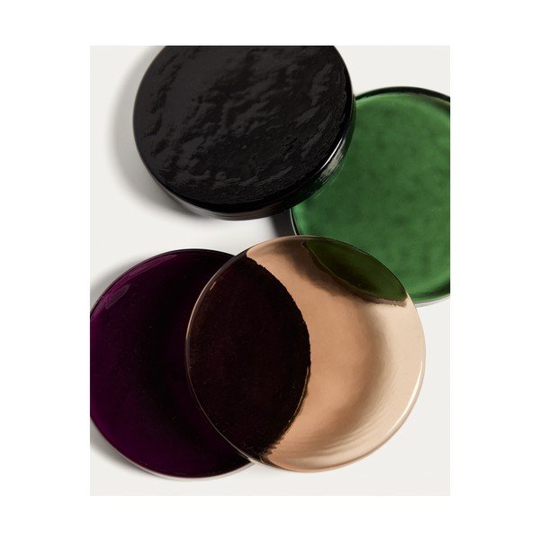 Temno rjav steklen podstavek za kozarec Obila – Kave Home-image-3