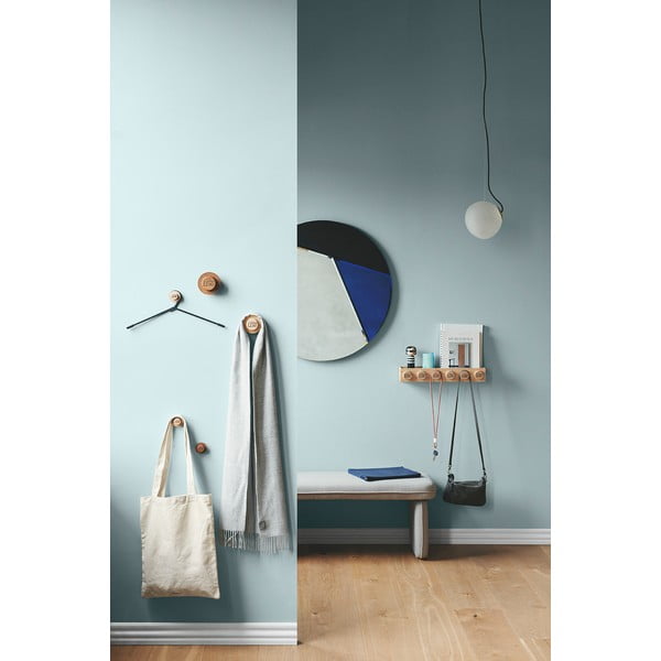 Komplet 3 stenskih obešalnikov iz temno obarvanega hrasta LEGO® Wood-image-2