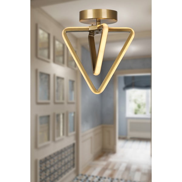 Kovinska LED stropna svetilka v bronasti barvi Baris – Squid Lighting-image-1