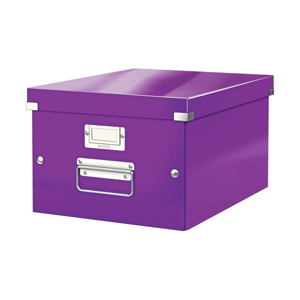 Vijolična škatla za shranjevanje Leitz Universal, dolžina 37 cm