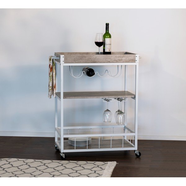 Servirni voziček na kolesih 40x80 cm Rustico – Wenko-image-1