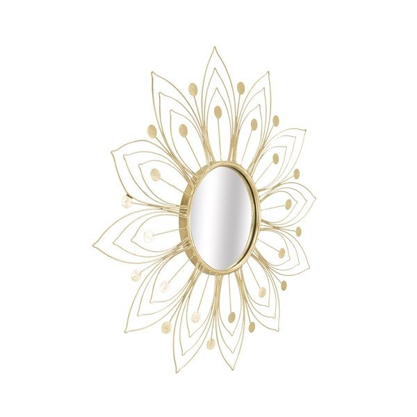 Mauro Ferretti Stensko ogledalo Glam v zlati barvi, ⌀ 80 cm-image-4