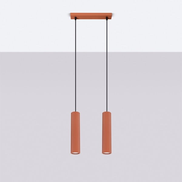 Opečnato oranžna viseča svetilka Gleam – Sollux-image-4