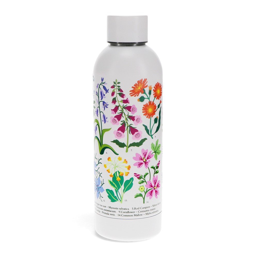 Bela steklenica za vodo iz nerjavečega jekla 500 ml Wild Flowers