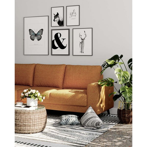 Oranžna kotna sedežna garnitura (kot po izbiri) Fynn – Ghado-image-4