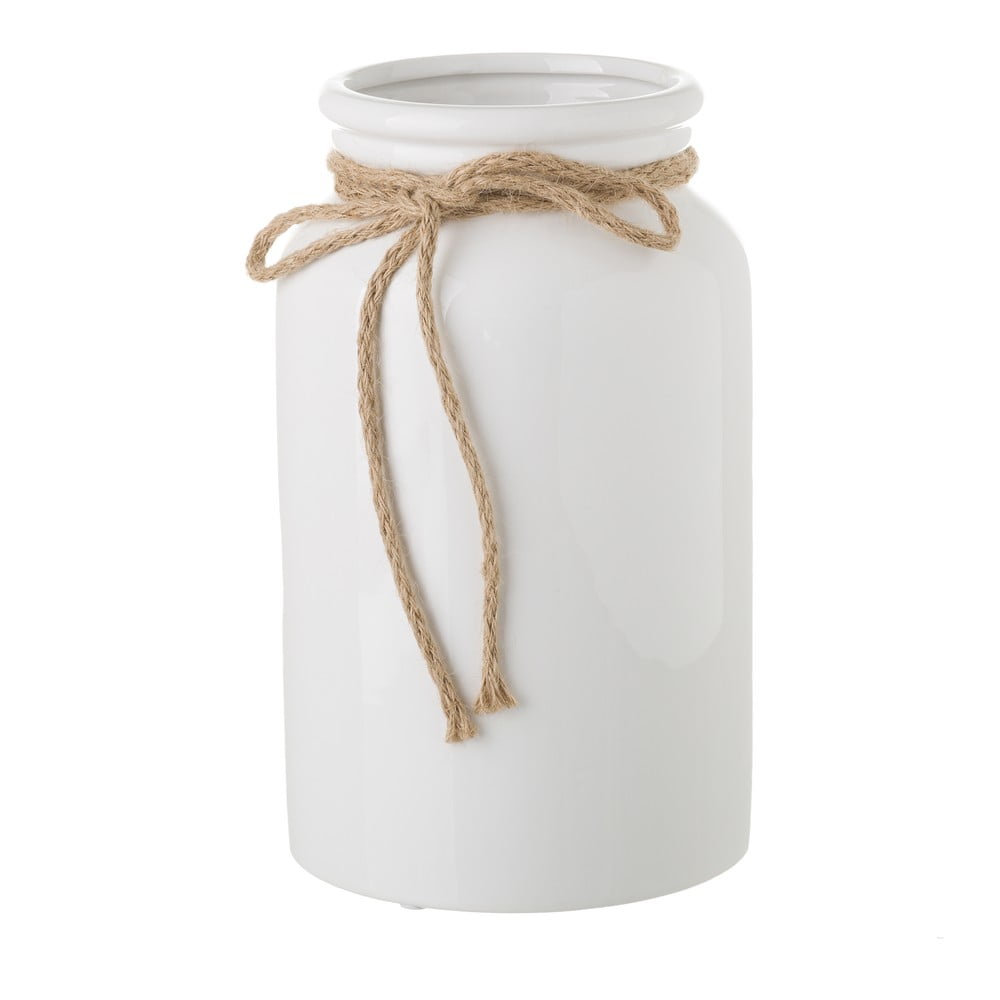 Bela keramična vaza Unimasa Metuljček, ⌀ 15 cm