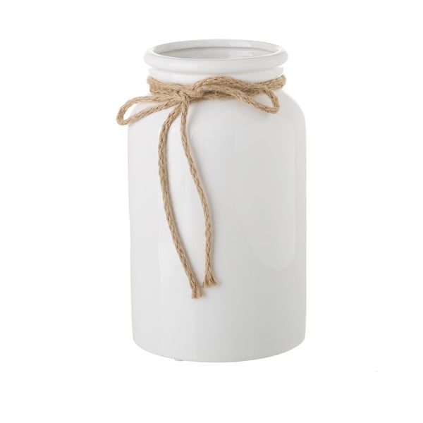 Bela keramična vaza Unimasa Metuljček, ⌀ 15 cm