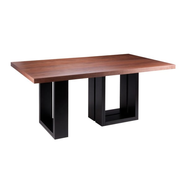 Jedilna miza iz orehovega lesa s sistemom Telma, 180 x 100 cm