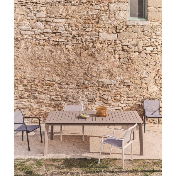Kovinska vrtna miza 100x205 cm Brela – Kave Home-image-1